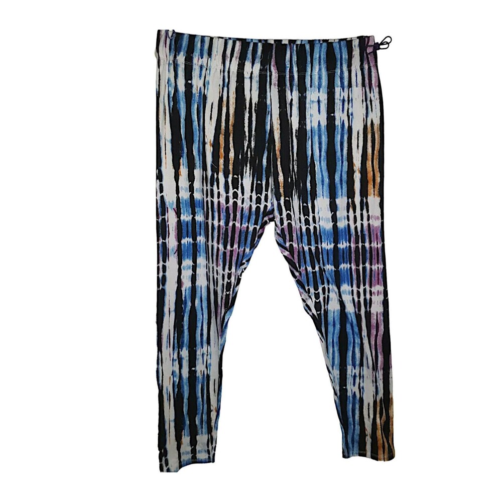 Rouge Collection Women's Tie Dye Leggings Plus Size 4X
